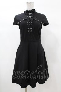 KILL STAR / Tied Up Skater Dress XS 黒 H-25-03-08-025-SL-OP-KB-ZH