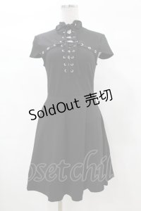 KILL STAR / Tied Up Skater Dress XS 黒 H-25-03-08-025-SL-OP-KB-ZH
