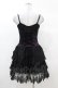 画像2: DARK IN LOVE / Gothic sexy black purple lace mini dress XS 黒×紫 H-25-03-08-032-PU-OP-KB-ZH (2)