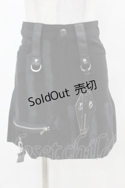 画像1: KILL STAR / Carnevil Skirt XS 黒 H-25-03-08-034-SL-SK-KB-ZH
