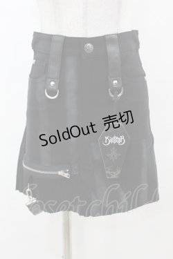 画像1: KILL STAR / Carnevil Skirt XS 黒 H-25-03-08-035-SL-SK-KB-ZH