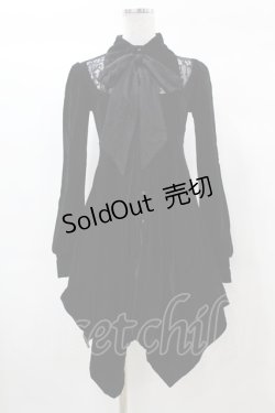画像1: KILL STAR / Nymyra Velvet Cameo Dress XS 黒 H-25-03-08-004-SL-OP-KB-ZH