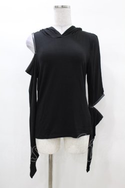 画像1: KILL STAR / Morwen Hooded Top M 黒 H-25-03-08-039-SL-TO-KB-ZH