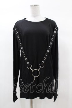 画像1: KILL STAR / Ruckus Long Sleeve Top XS 黒 H-25-03-08-040-SL-TO-KB-OS
