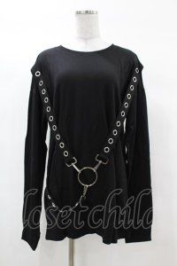 KILL STAR / Ruckus Long Sleeve Top XS 黒 H-25-03-08-041-SL-TO-KB-ZH