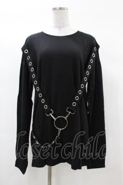 画像1: KILL STAR / Ruckus Long Sleeve Top XS 黒 H-25-03-08-041-SL-TO-KB-ZH