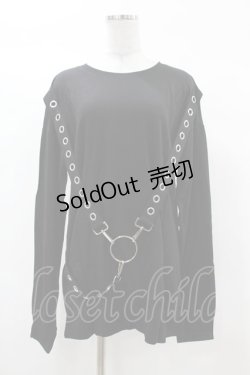 画像1: KILL STAR / Ruckus Long Sleeve Top XS 黒 H-25-03-08-041-SL-TO-KB-ZY