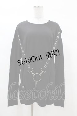 画像1: KILL STAR / Ruckus Long Sleeve Top XS 黒 H-25-03-08-042-SL-TO-KB-ZI
