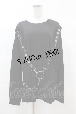 画像1: KILL STAR / Ruckus Long Sleeve Top XS 黒 H-25-03-08-043-SL-TO-KB-ZY