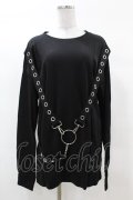 KILL STAR / Ruckus Long Sleeve Top XS 黒 H-25-03-08-045-SL-TO-KB-ZH
