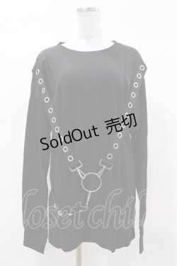 画像1: KILL STAR / Ruckus Long Sleeve Top XS 黒 H-25-03-08-045-SL-TO-KB-ZS