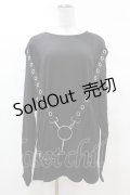 KILL STAR / Ruckus Long Sleeve Top XS 黒 H-25-03-08-047-SL-TO-KB-ZI