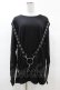 画像1: KILL STAR / Ruckus Long Sleeve Top XS 黒 H-25-03-08-047-SL-TO-KB-ZI (1)