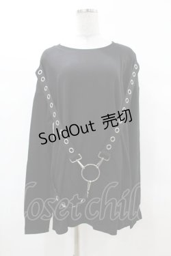画像1: KILL STAR / Ruckus Long Sleeve Top S 黒 H-25-03-08-049-SL-TO-KB-ZS