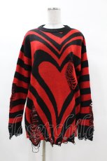 画像1: 【SALE】KILL STAR / Libi Sweater XS 黒×赤 H-25-03-09-054-SL-TO-KB-ZT358 (1)