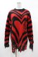 画像1: KILL STAR / Libi Sweater XS 黒×赤 H-25-03-09-055-SL-TO-KB-ZT47 (1)