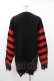 画像2: KILL STAR / Libi Sweater XS 黒×赤 H-25-03-09-060-SL-TO-KB-ZT177 (2)