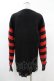 画像2: KILL STAR / Libi Sweater XS 黒×赤 H-25-03-09-062-SL-TO-KB-OS (2)
