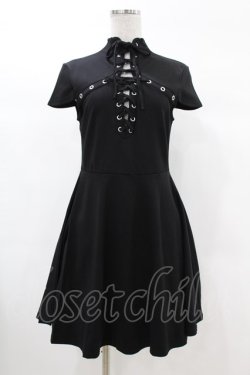 画像1: KILL STAR / Tied Up Skater Dress S ブラック H-25-03-09-008-SL-OP-KB-OS