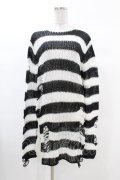 KILL STAR / Pugsley Knit Sweater S 黒×白 H-25-03-09-010-SL-TO-KB-OS