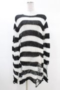 KILL STAR / Pugsley Knit Sweater S 黒×白 H-25-03-09-014-SL-TO-KB-ZH