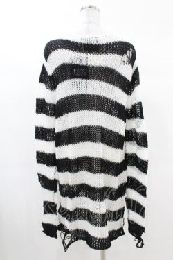 画像2: KILL STAR / Pugsley Knit Sweater S 黒×白 H-25-03-09-014-SL-TO-KB-ZH