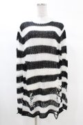 KILL STAR / Pugsley Knit Sweater S 黒×白 H-25-03-09-015-SL-TO-KB-ZH