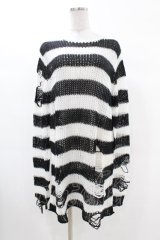KILL STAR / Pugsley Knit Sweater S 黒×白 H-25-03-09-018-SL-TO-KB-ZH