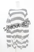 KILL STAR / Pugsley Knit Sweater XS 黒×白 H-25-03-09-025-SL-TO-KB-ZH
