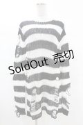 KILL STAR / Pugsley Knit Sweater XS 黒×白 H-25-03-09-026-SL-TO-KB-ZH