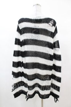 画像2: KILL STAR / Pugsley Knit Sweater XS 黒×白 H-25-03-09-028-SL-TO-KB-ZH