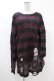 画像1: KILL STAR / Cassius Knit Sweater S 黒×ダークパープル H-25-03-09-031-SL-TO-KB-ZI (1)