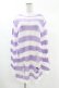 画像1: KILL STAR / Viola Knit Sweater S ホワイト×パープル H-25-03-09-040-SL-TO-KB-ZH (1)