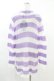 画像2: KILL STAR / Viola Knit Sweater XS ホワイト×パープル H-25-03-09-048-SL-TO-KB-ZI (2)