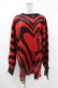 画像1: KILL STAR / Libi Sweater M 黒×赤 H-25-03-09-050-SL-TO-KB-ZH (1)