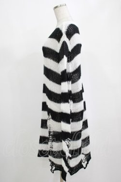 画像2: KILL STAR / Pugsley Knit Sweater M 黒×白 H-25-03-10-033-SL-TO-KB-ZT238