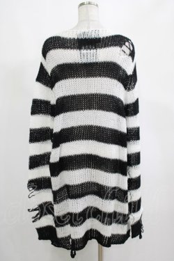 画像3: KILL STAR / Pugsley Knit Sweater M 黒×白 H-25-03-10-033-SL-TO-KB-ZT238