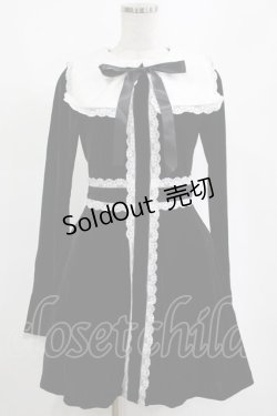 画像1: KILL STAR / Infinity Coven Long Sleeve Dress XS 黒×白 H-25-03-10-004-SL-OP-KB-ZT331