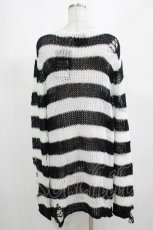 画像3: KILL STAR / Pugsley Knit Sweater M 黒×白 H-25-03-10-036-SL-TO-KB-ZH (3)
