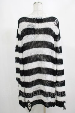 画像3: KILL STAR / Pugsley Knit Sweater M 黒×白 H-25-03-10-036-SL-TO-KB-ZH