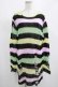 画像1: KILL STAR / Liqorice Knit Sweater M 黒×ピンク×ミント×イエロー H-25-03-10-038-SL-TO-KB-ZH (1)