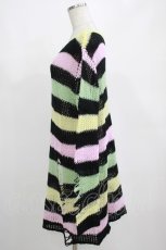 画像2: KILL STAR / Liqorice Knit Sweater M 黒×ピンク×ミント×イエロー H-25-03-10-038-SL-TO-KB-ZH (2)