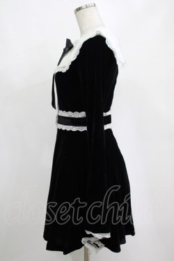 画像2: KILL STAR / Infinity Coven Long Sleeve Dress XS 黒×白 H-25-03-10-004-SL-OP-KB-ZH