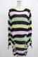 画像1: KILL STAR / Liqorice Knit Sweater M 黒×ピンク×ミント×イエロー H-25-03-10-040-SL-TO-KB-ZH (1)