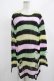 画像1: KILL STAR / Liqorice Knit Sweater M 黒×ピンク×ミント×イエロー H-25-03-10-041-SL-TO-KB-ZH (1)