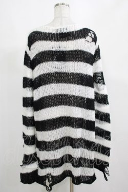 画像3: KILL STAR / Pugsley Knit Sweater M 黒×白 H-25-03-10-042-SL-TO-KB-ZH