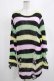 画像1: KILL STAR / Liqorice Knit Sweater M 黒×ピンク×ミント×イエロー H-25-03-10-043-SL-TO-KB-ZH (1)