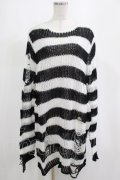 KILL STAR / Pugsley Knit Sweater M 黒×白 H-25-03-10-044-SL-TO-KB-ZH