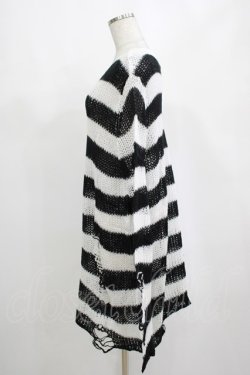 画像2: KILL STAR / Pugsley Knit Sweater M 黒×白 H-25-03-10-044-SL-TO-KB-ZH