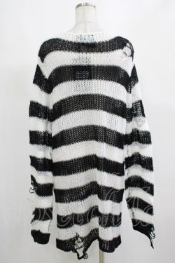 画像3: KILL STAR / Pugsley Knit Sweater M 黒×白 H-25-03-10-044-SL-TO-KB-ZH